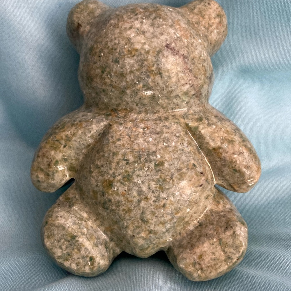 Kyanite Teddy Bear. NWOT. 4” Tall x 3” Wide. Green/blue with sparkles.